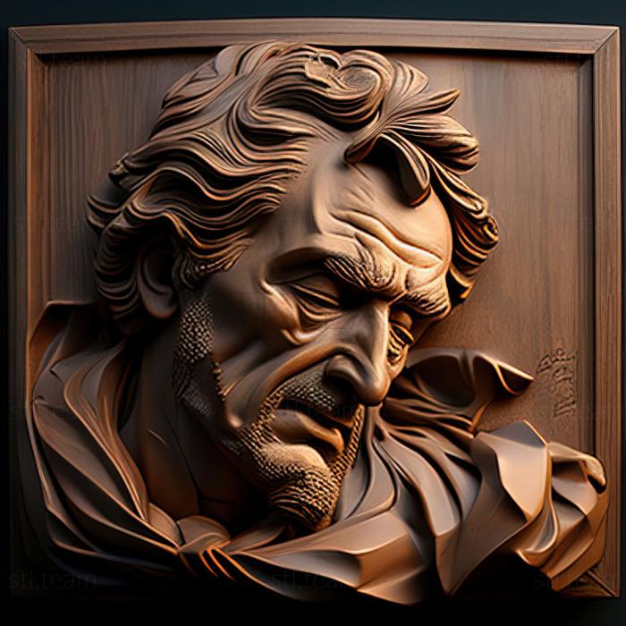3D model Eugene Delacroix (STL)